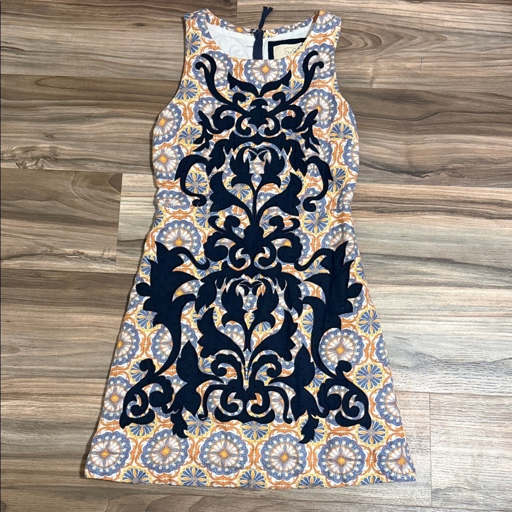 Anthropologie Vanessa Virginia Owen Dress Shift Embroidered Women’s Sz 2